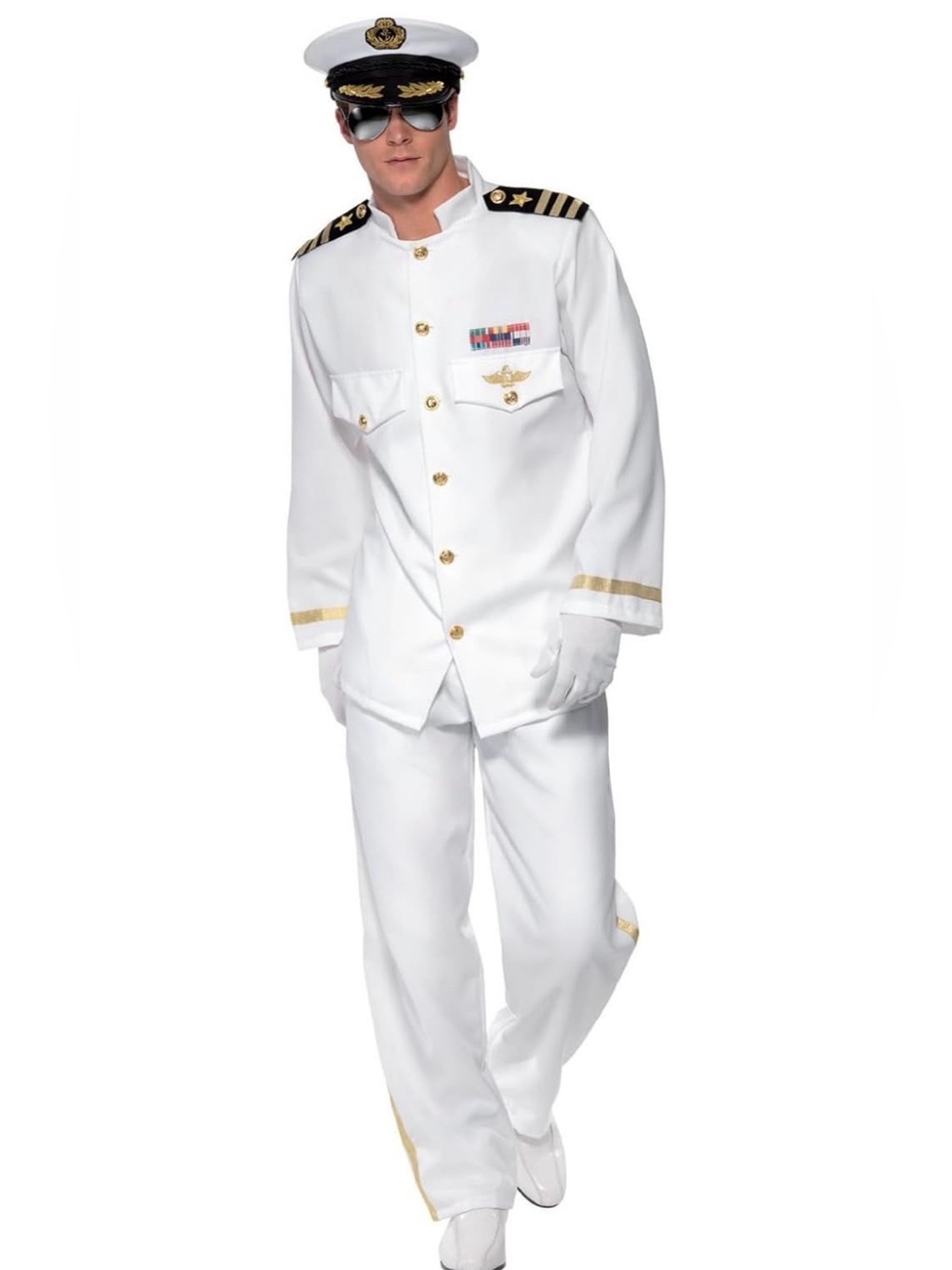 Men's Cosplay Captain Costume XL